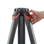 Sachtler flowtech 75 Trépied avec pieds en caoutchouc et poignée